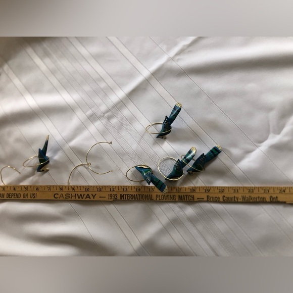 Vtg Blue Jay Bird Hanging Decor - Picture 7 of 13